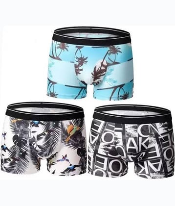 Cavenders Pack of 3 Nylon Trunks For Men's ( Multicolor )