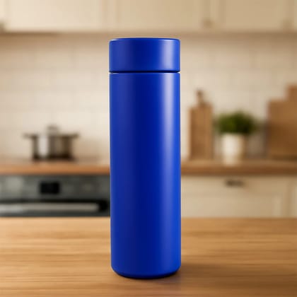 Premium Stainless Steel Smart Water Bottle with LED Temperature Display Double Wall Vacuum Insulated Leakproof Flask, Hot & Cold Bottle (Blue, 500ml) Premium Stainless Steel Smart Water Bottle with LED Temperature Display Double Wall Vacuum Insulated Leakproof Flask, Hot & Cold Bottle (Blue, 500ml)