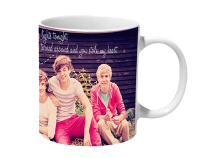 Multicolor One Direction Under The Lights Tonight Ceramic Mug