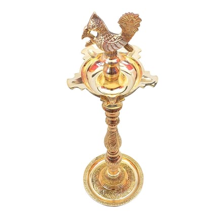 Brass Table Decor Mahabharat Oil Lamp Deepak  - Decorative Brass Diya for Home D�cor, Height : 24 Inch (FMAS686 E)