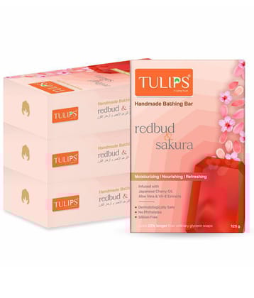 Tulips - Freshness Bathing Bar for All Skin Type ( Pack of 4 )