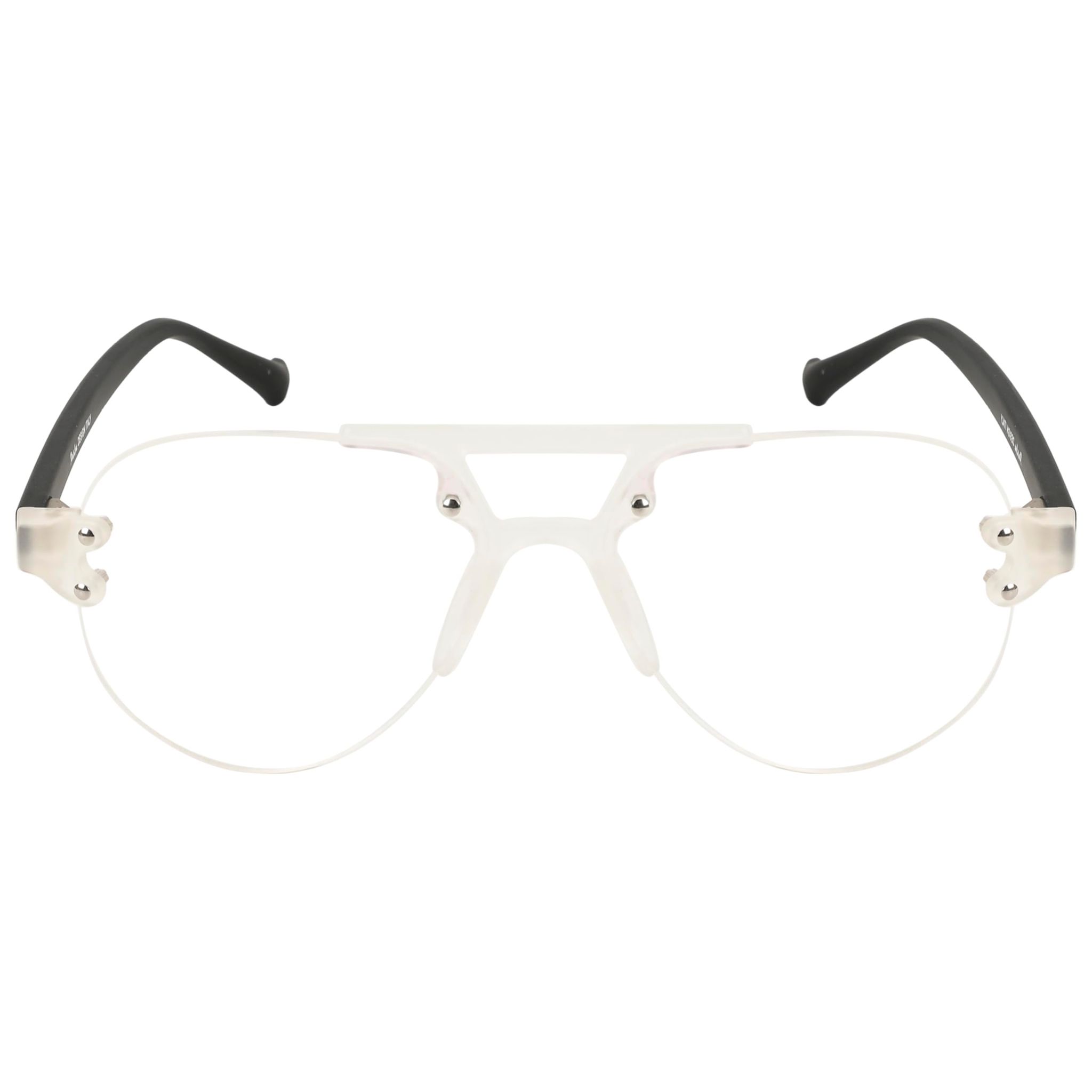 TERRY & CO | Zero Power Blue Cut Eyeglasses | Anti-Glare, UV Protection, Lightweight | For Gaming & Computer Use | Unisex | MATT WHITE