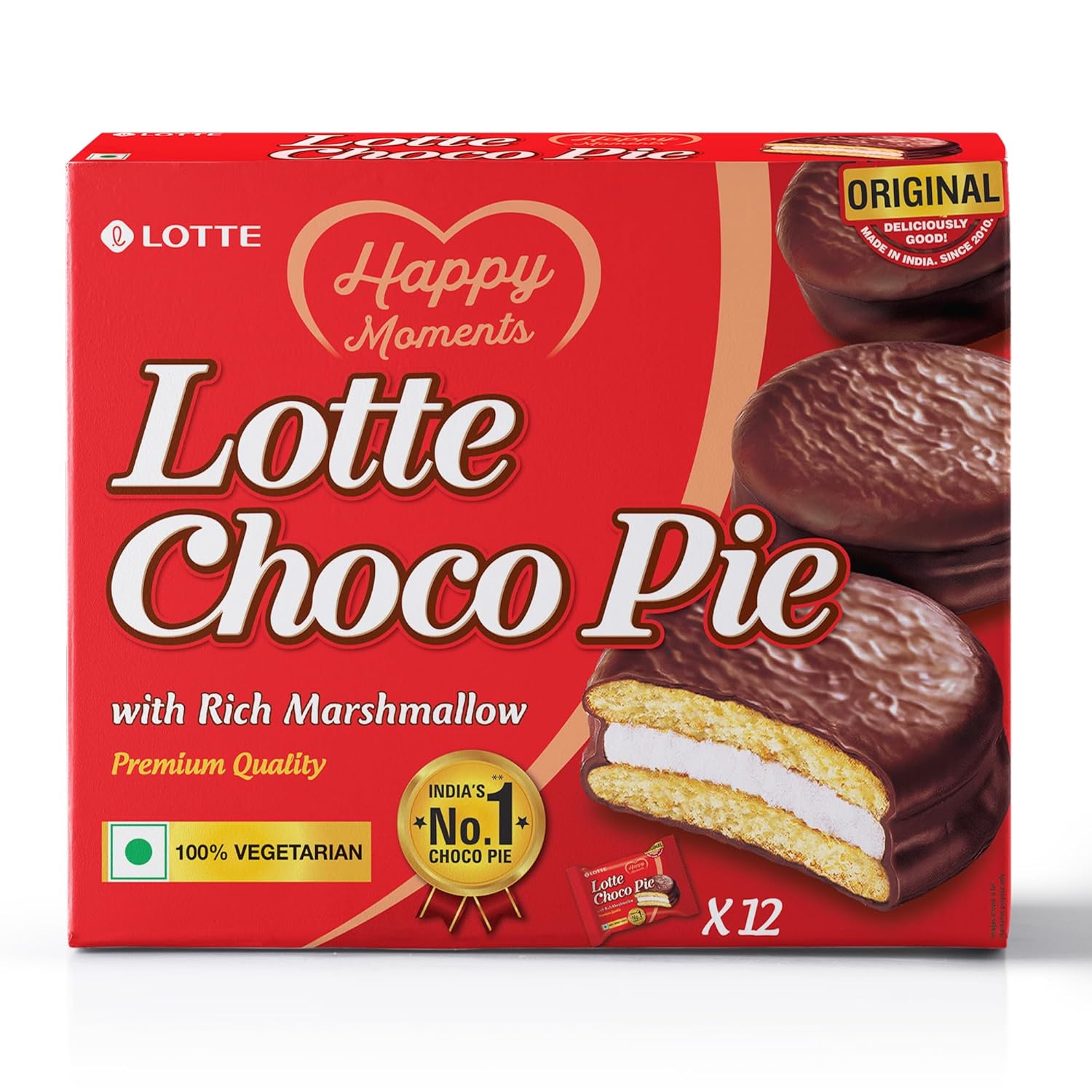 Lotte Choco Pie (Pack of 6), 168g
