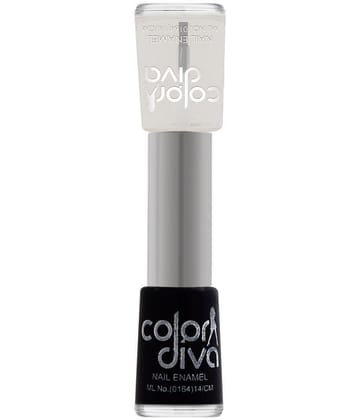 Adbeni - Black Glossy Nail Polish ( Pack of 1 )