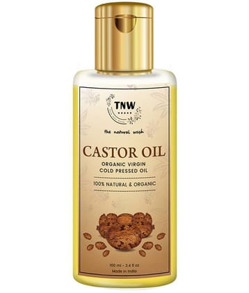 TNW - The Natural Wash Castor Oil For Adding Volume To Eyelashes & Eyebrows, 100Ml