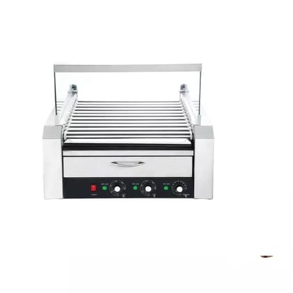1.2 Kw 9 Rollers Hot Dog Griller With Bun Warmer KHD 09A