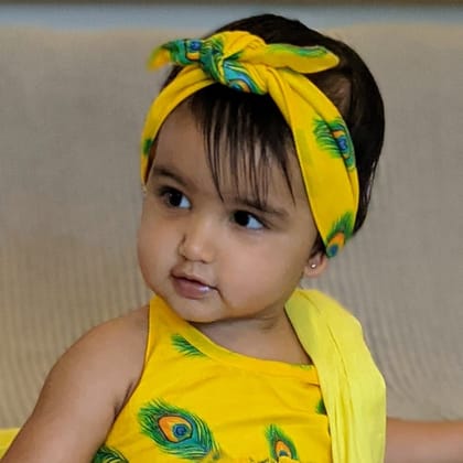 Cotton Malmal (Adjustable) Hairband - Mor Pankh-Small