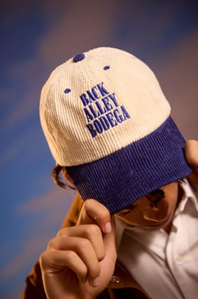 Classic Corduroy Cap - Deep Blue-Free Size