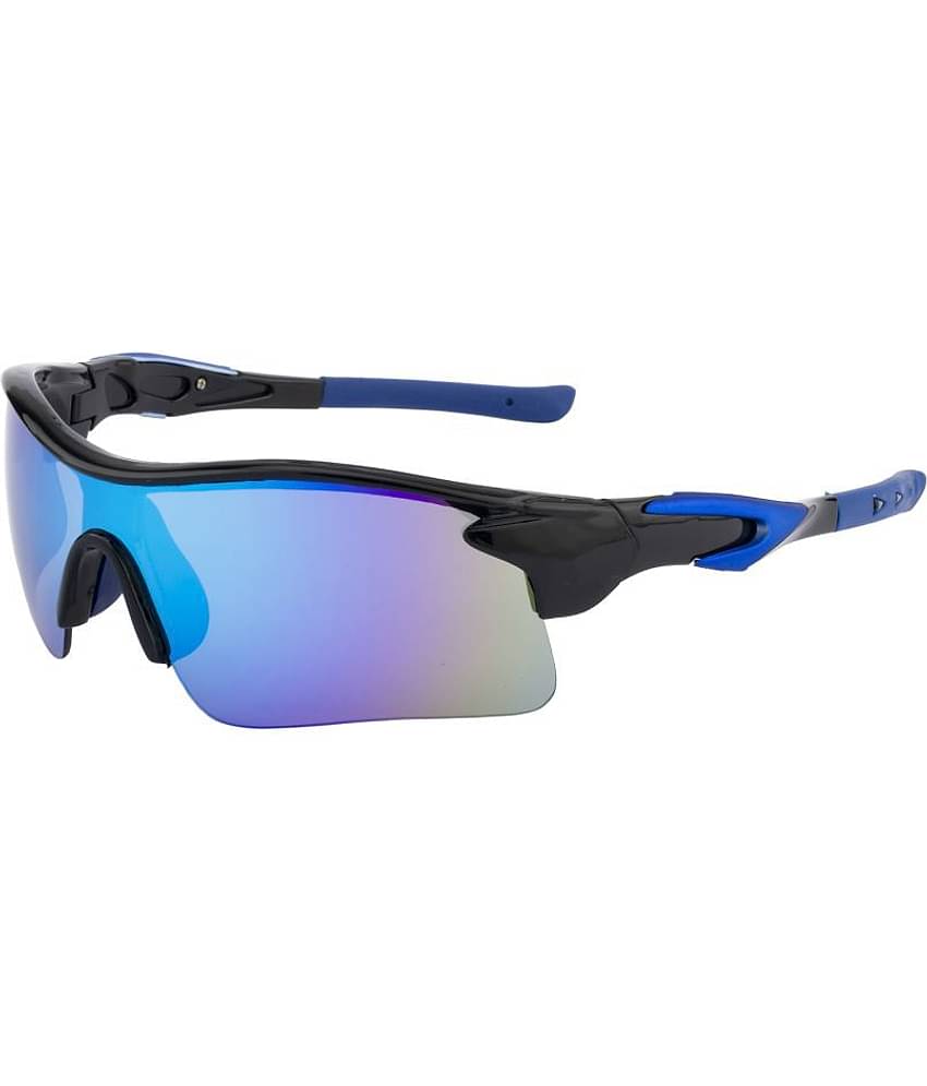 Clark n' Palmer - Blue Wrap Around Sunglasses ( SM 116 )