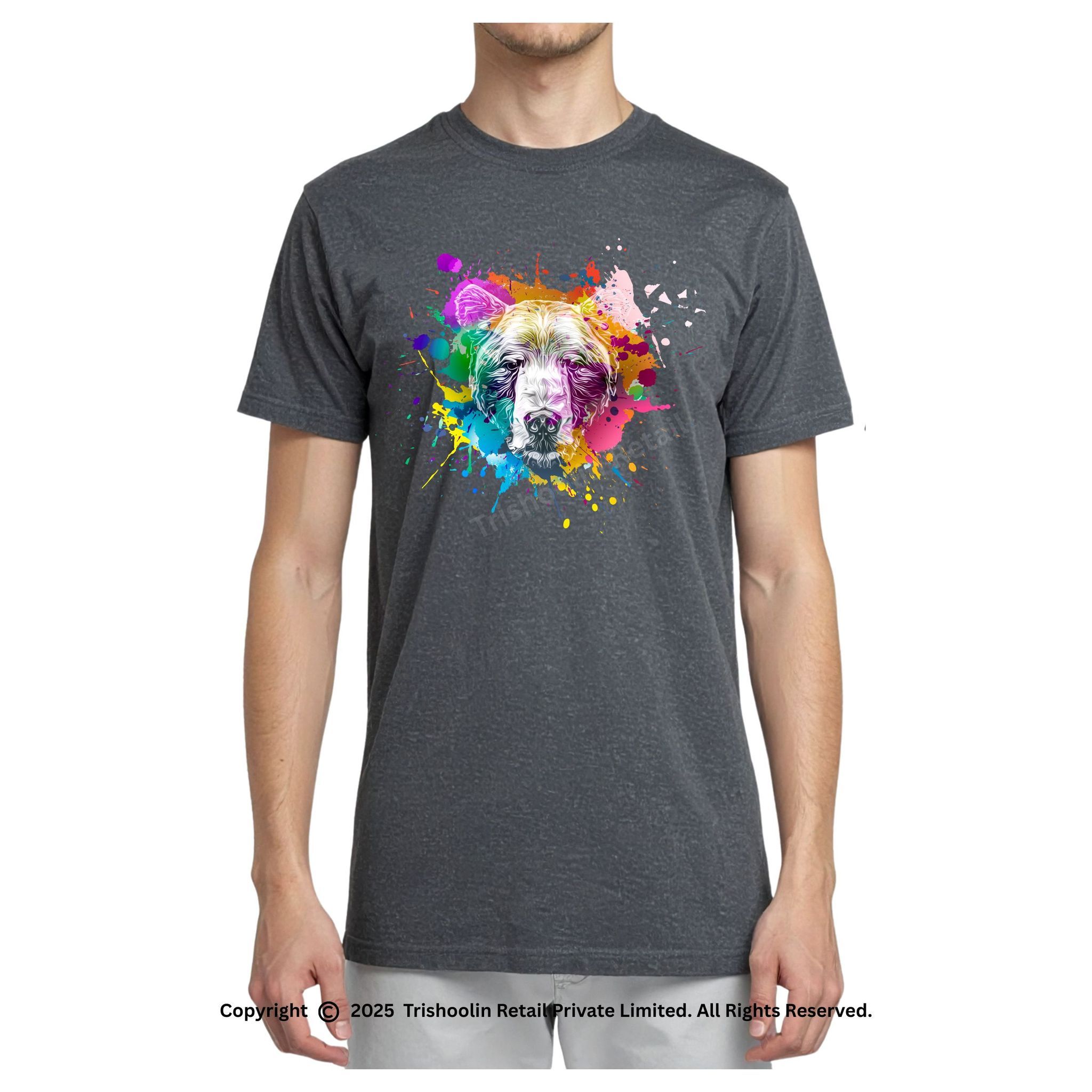 Trishoolin SSHAYU Printed T-Shirt | Design 10274MB | Regular Fit | Crew Neck / Round Neck Half Sleeve | Pack of 1