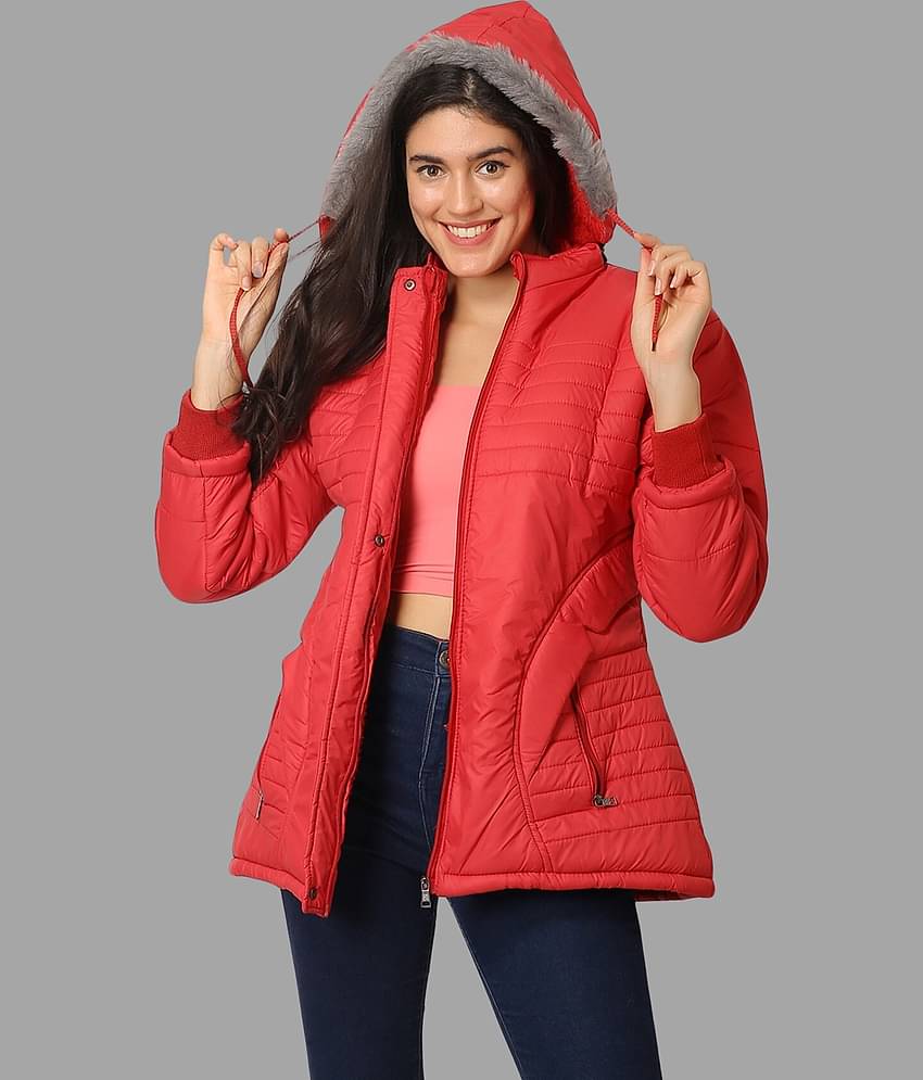 NUEVOSDAMAS - Polyester Blend Beige Hooded Jackets