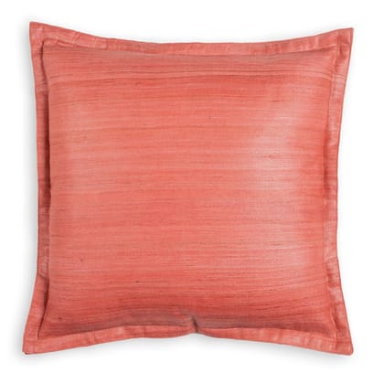 Handloom Tussar Silk Cushion Cover 16x16 Inches Pack of 1