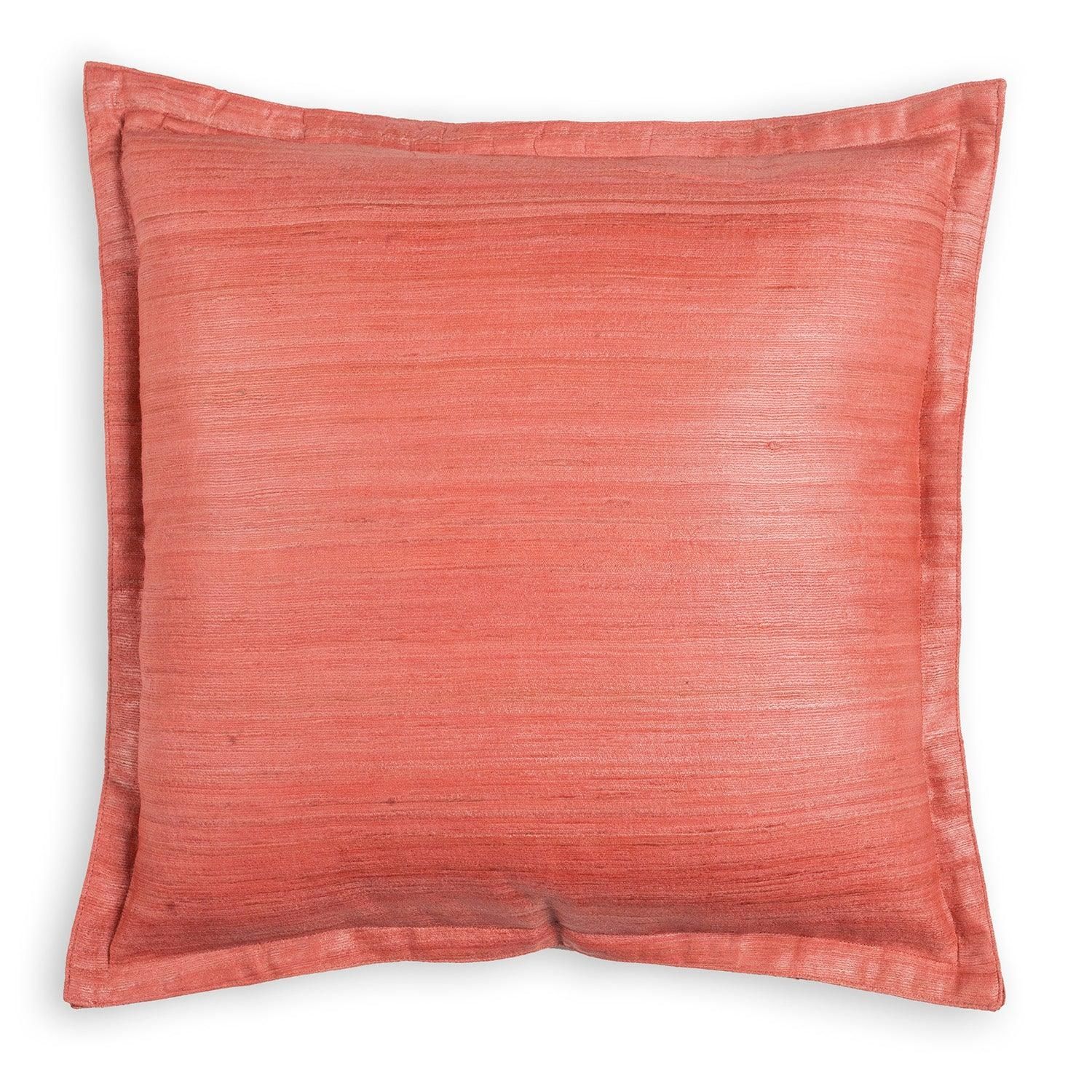 Handloom Tussar Silk Cushion Cover 16x16 Inches Pack of 1