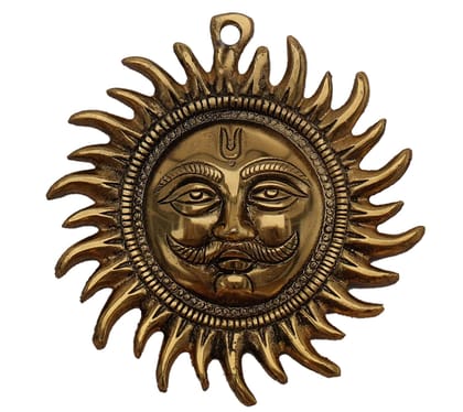 DreamKraft Metal Sun Main Door Wall Hanging For Home and Gift Purpose
