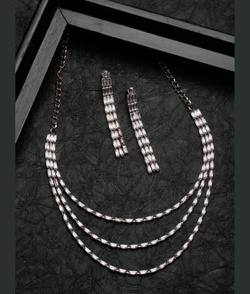 Studio Sukkhi Rose Gold Alloy Necklace Set ( Pack of 1 )