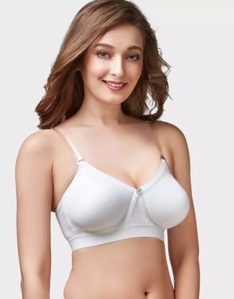 Trylo Women Non Padded Non Wired Seam Freedom Bra-5| Alpa STP-WHITE / 32D