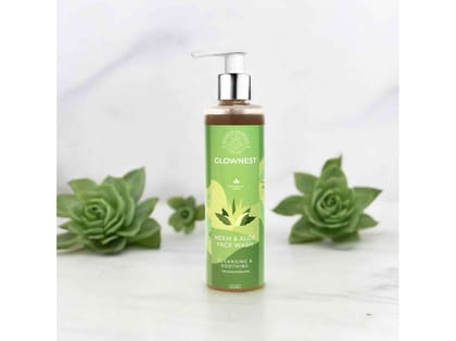 Glownest Bio Enzyme Based Neem & Aloe Vera Face Wash (200ml) Glownest Bio Enzyme Based Neem & Aloe Vera Face Wash (200ml)