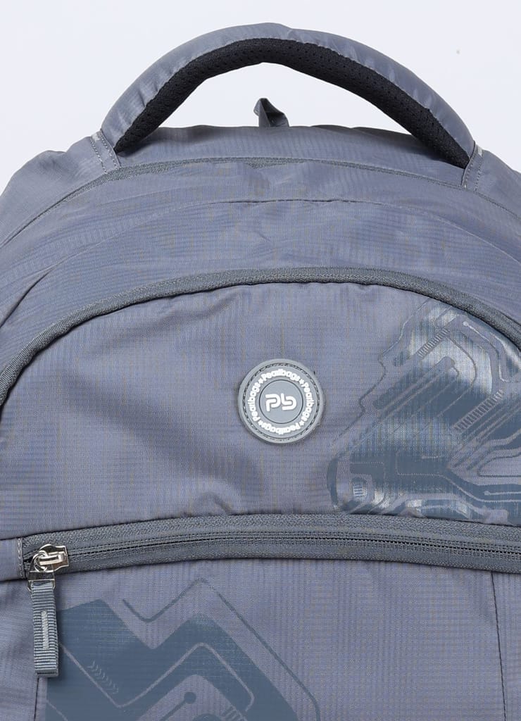 PB Pearlbags EXCEL 26L Printed Laptop Backpack With Rain Cover,USB Charging Port,2 Compartment,Premium Fabric,Water Resistant Anti Theft,School & College Bag for Boys and Girls,Office & Travel Bag for Men and Women,49X31X17 Cms