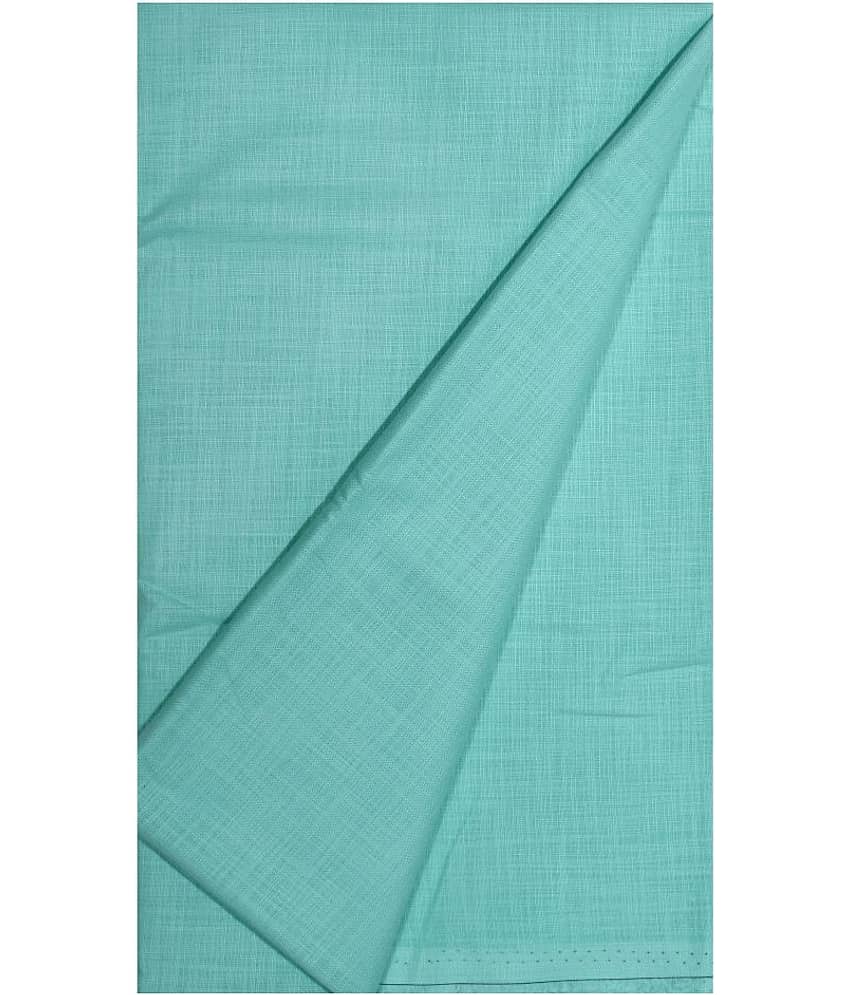 KUNDAN SULZ GWALIOR Green Cotton Blend Unstitched Shirt pc