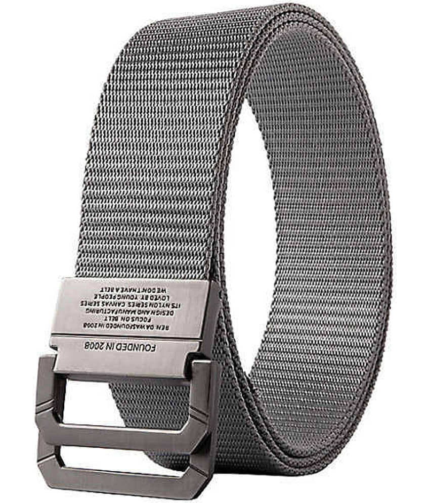 Loopa Gray Nylon Casual Belt Pack of 1