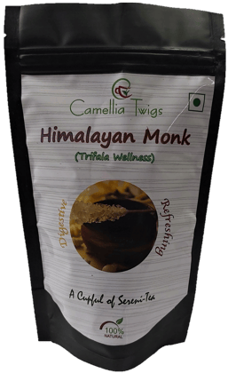 Camellia Twigs Himalayan Monk Triphala Green Tea | 100 G Loose Leaf Herbal Tea for Digestion | With Lemon Tulsi, Lemongrass, Aniseed & Darjeeling Green Tea | Ayurvedic Wellness Blend Camellia Twigs Himalayan Monk Triphala Green Tea | 100 G Loose Leaf Herbal Tea for Digestion | With Lemon Tulsi, Lemongrass, Aniseed & Darjeeling Green Tea | Ayurvedic Wellness Blend