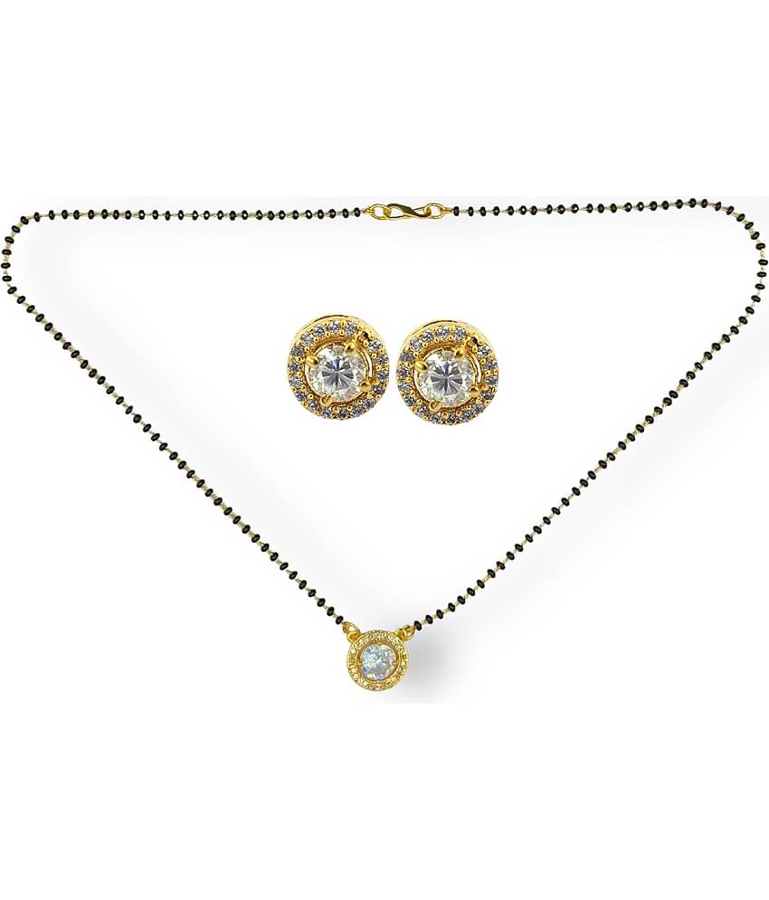 Charms Golden Mangalsutra Set ( Pack of 1 )