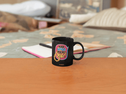 Taarak Mehta Ka Ooltah Chashmah|Ceramic Printed Black Coffee Mug 325ML