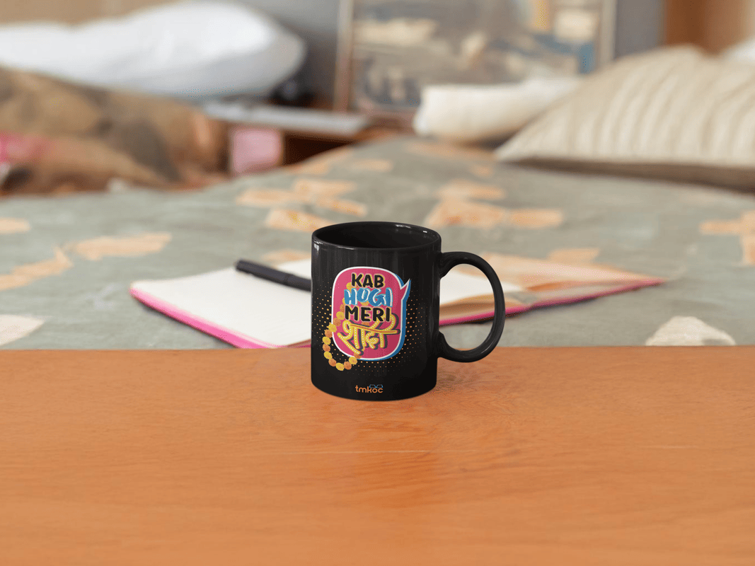 Taarak Mehta Ka Ooltah Chashmah|Ceramic Printed Black Coffee Mug 325ML