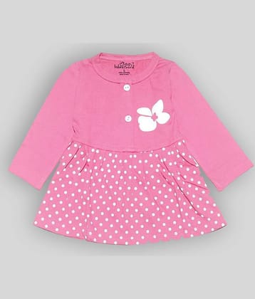 Babeezworld Baby Girls 100% Cotton Frocks ( Pink )