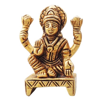 Brass Showpiece Laxmi Ji God Idol Statue (BSMAS1644 L)