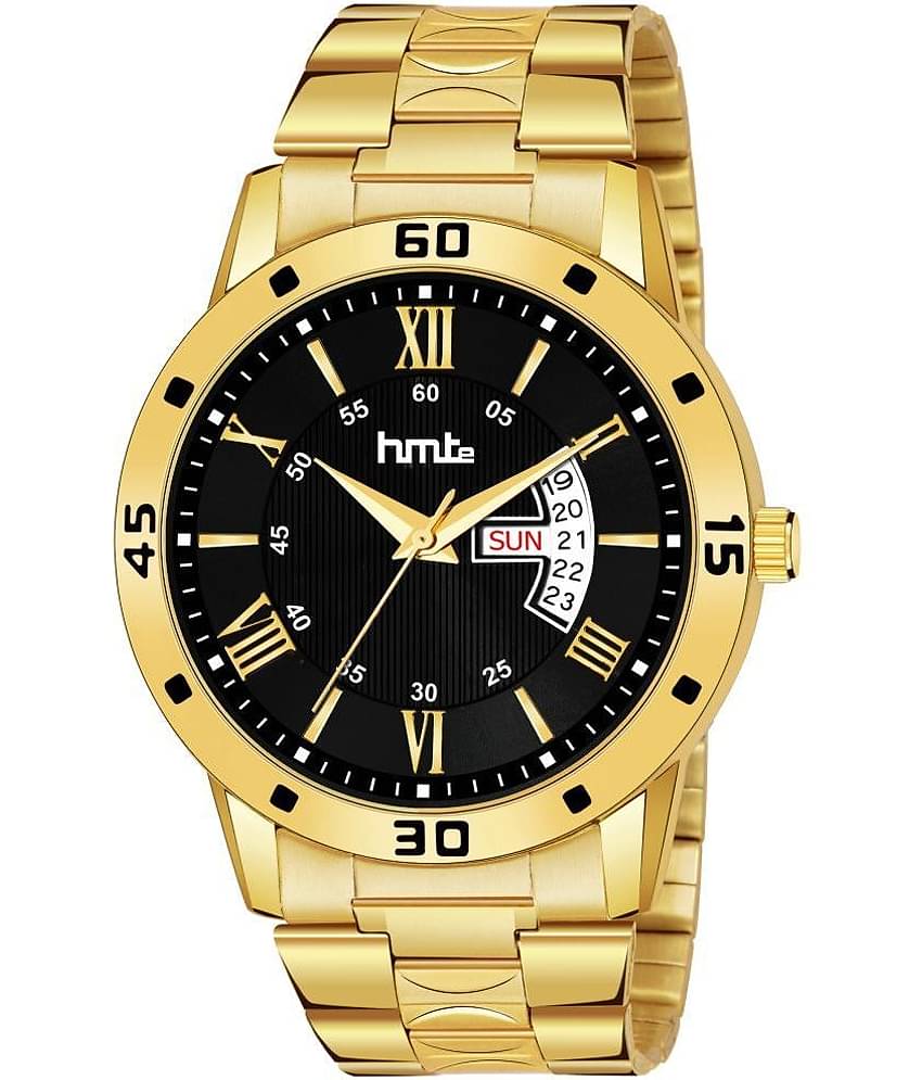 HMTe - Gold Metal Analog Men's Watch