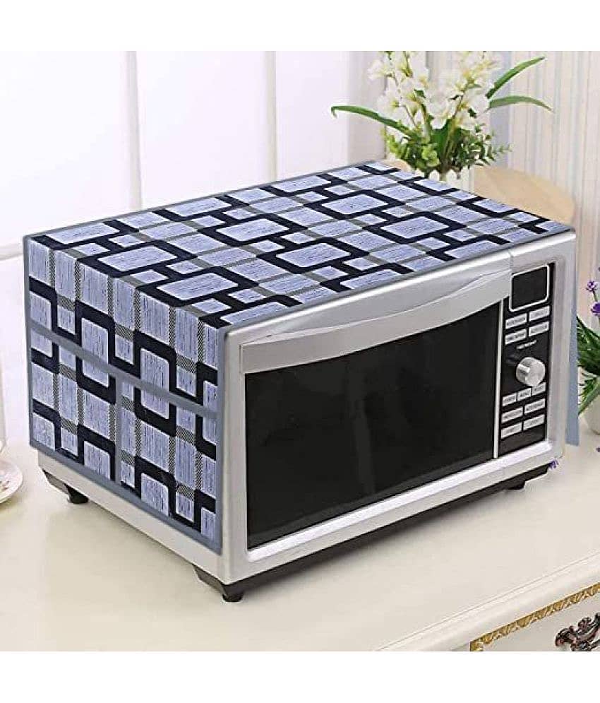 Single Polyester White Microwave Oven Cover - 20-22L