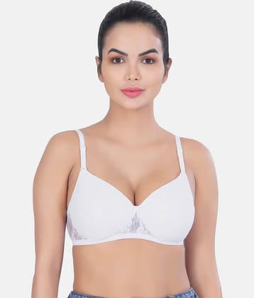 LACYLUXE Net Women's T-Shirt Bra ( Light Grey )
