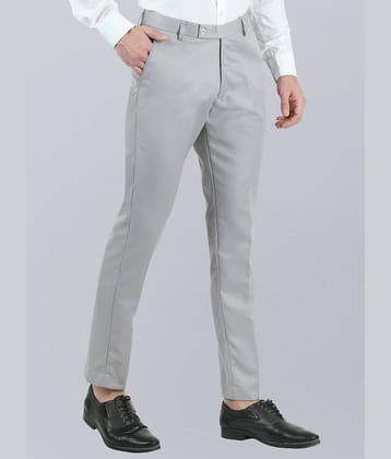 VEI SASTRE Light Grey Slim Formal Trouser ( Pack of 1 )