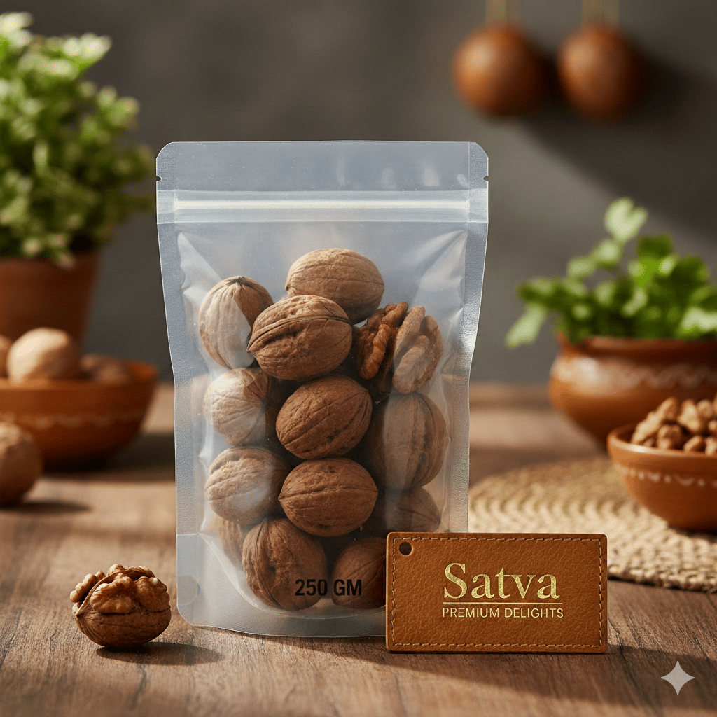 Satva Premium Delights Walnuts 250 g | Healthy Dry Fruits Akhroth
