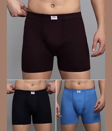 LUX PARKER Pack of 3 Cotton Blend Trunks For Men's ( Multicolor11 )