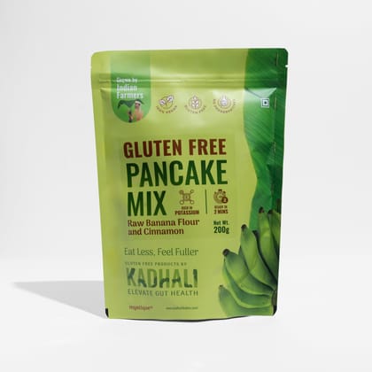 Kadhali Raw Banana Pancake Mix (200g) | Cinnamon & Coconut Sugar | Instant Breakfast Solution