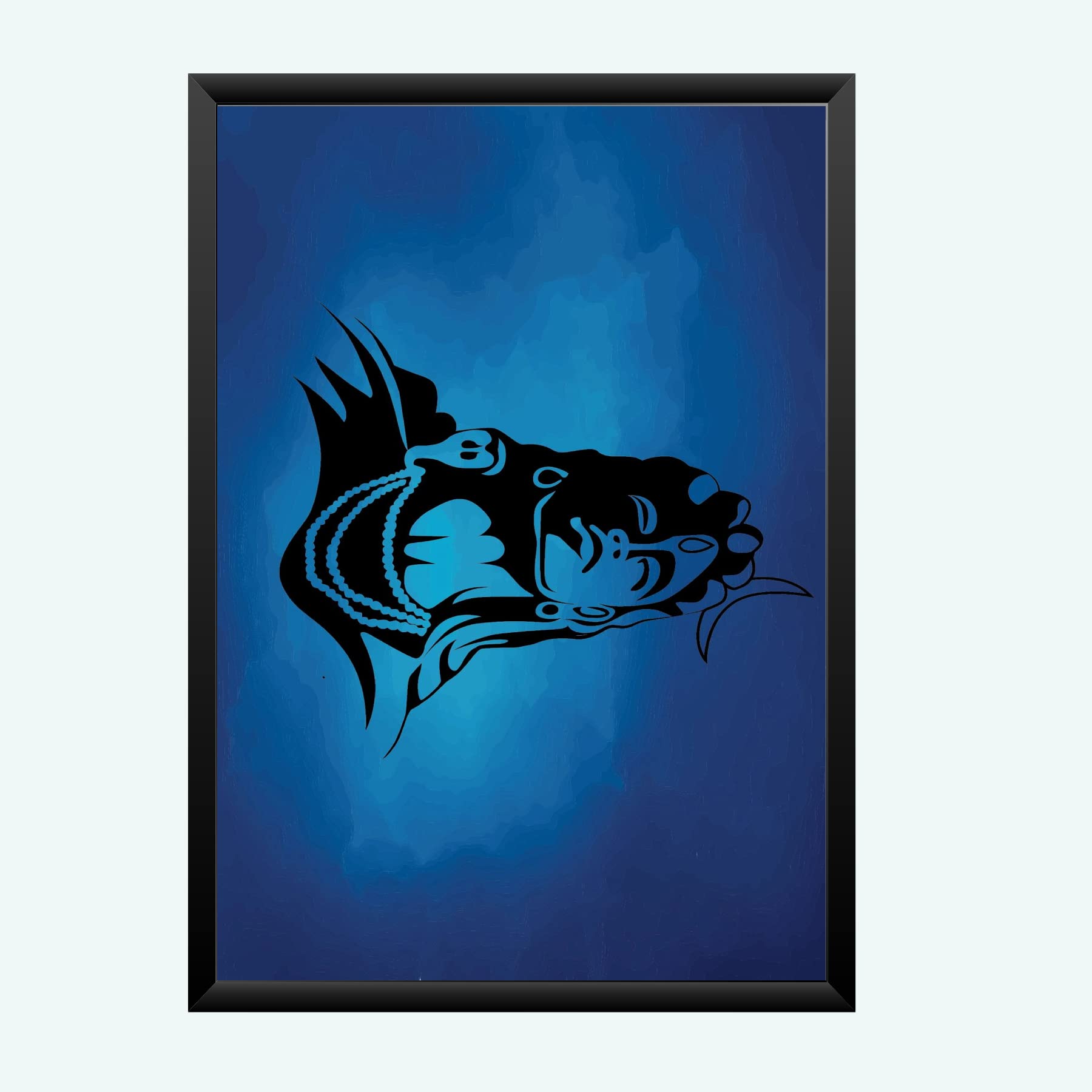 NOKKES Bhagwan Shiv Ji Wall Photo Frame For Puja And Wall Decoration Wall Photo Frame Size 8X12 Inch13