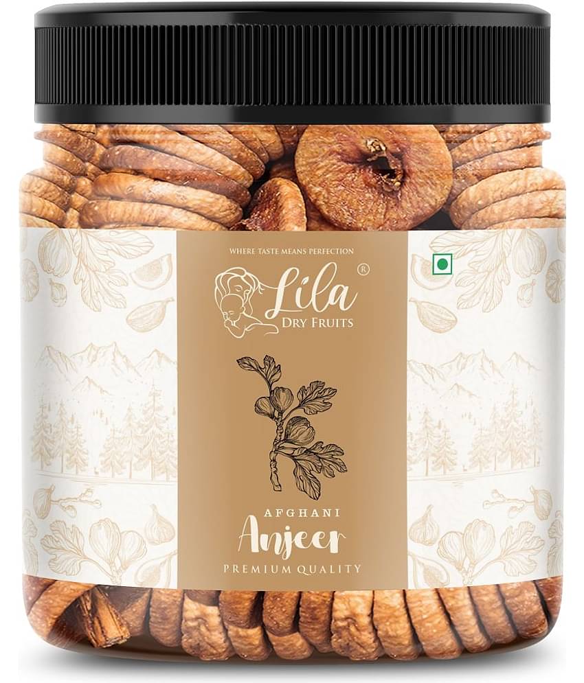 LILA DRY FRUITS Natural Dried Anjeer Fig 500g High Fiber & Minerals