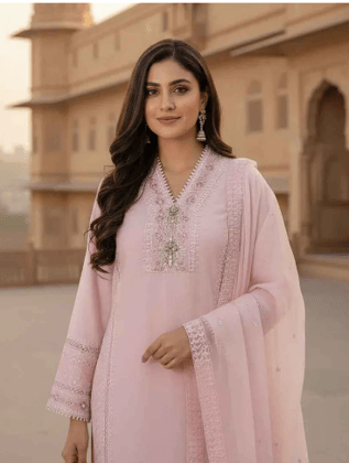 Sufiana Signature 3 Piece Suit for Women in Premium Georgette & Silk