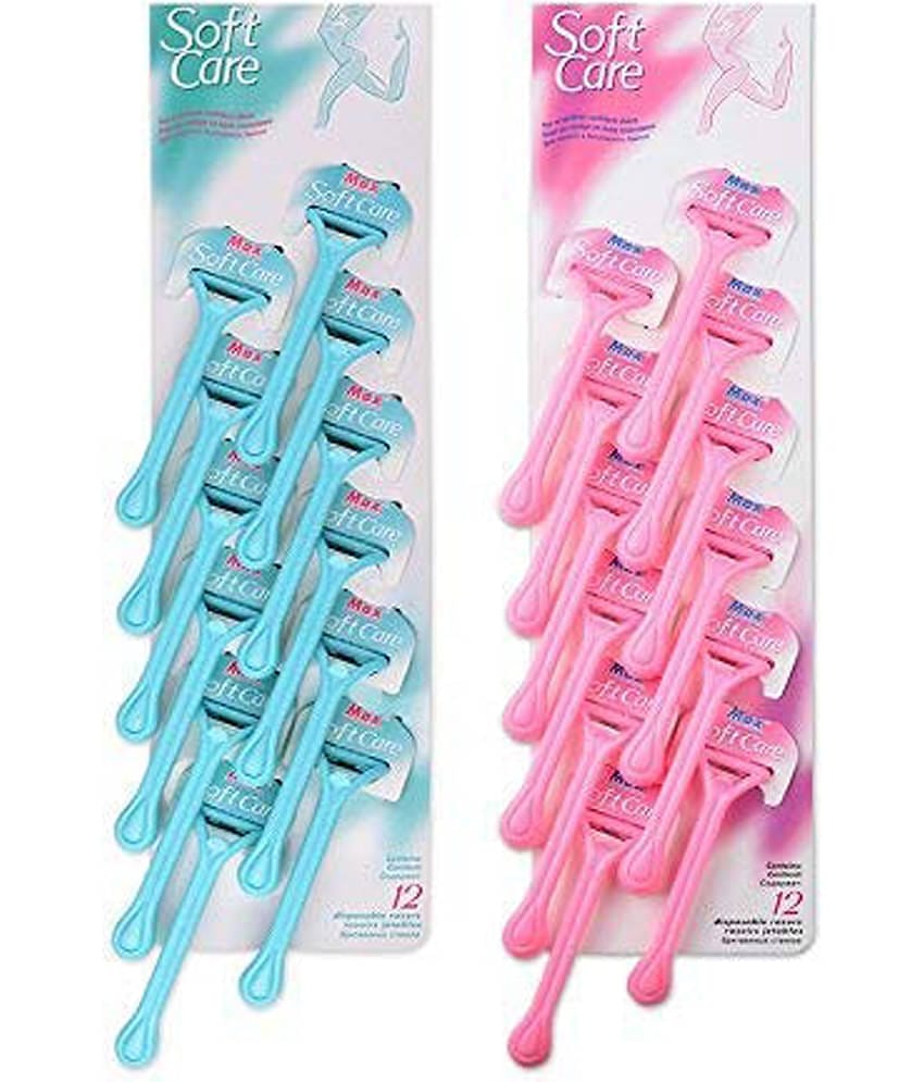 Disposable Razor for Body for Women and Men With Nourishing White Stripe By Authentic Store.(Pack of 24) Blue Or Pink Random Colour