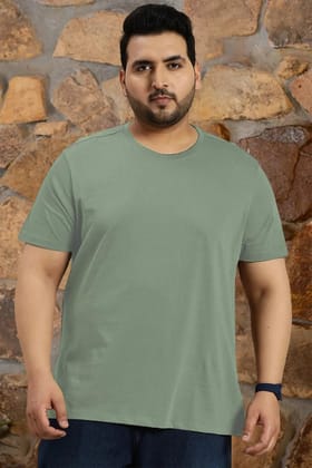 Plus Size -Sage Green - Classic Crew-XXL