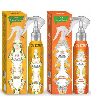 ST.JOHN Rajnigandha & Jasmine Room Freshener For Home & Office 250ml Each (750ml)- Pack of 2