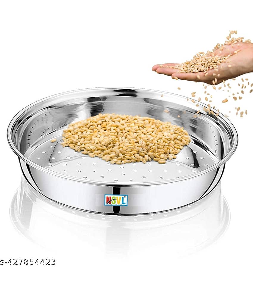 NSVL Stainless Steel Hole CHALNI Wheat Strainer rice strainer pack of 1