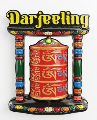 Ceramic Darjeeling Fridge Magnet