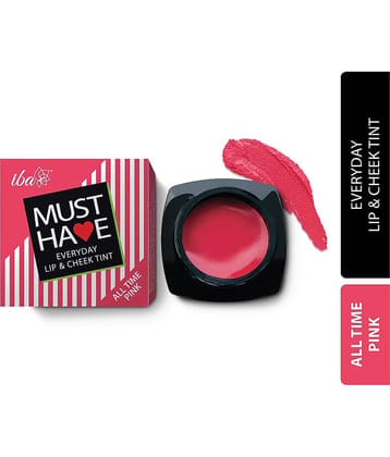 Iba Must Have Everyday Lip & Cheek Tint All Time Pink 8g , Natural, Vegan & Cruelty-Free (Pack of 1)