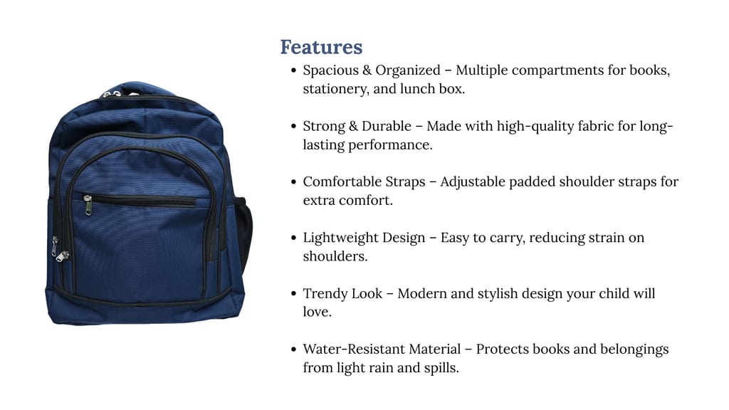 School Bag 1 Piece Each