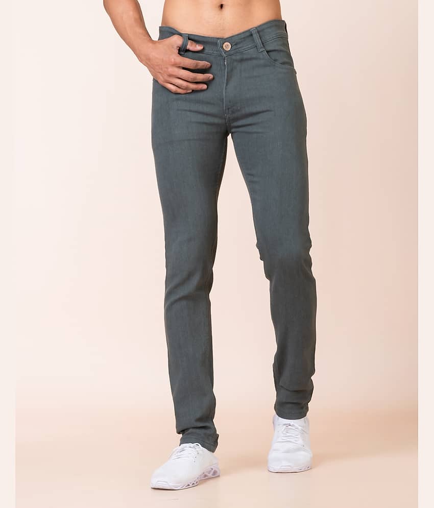 Sindon Slim Fit Solid Men's Jeans - Grey ( Pack of 1 )