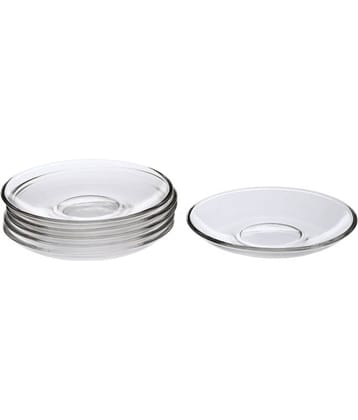 Afast Glass Plate, Transparent, Pack Of 6, 90 ml