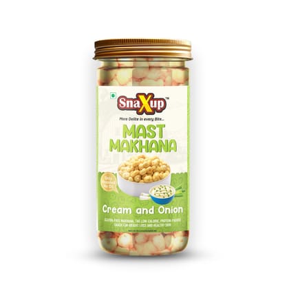 SnaXup Mast Makhana Cream & Onion 60Gm